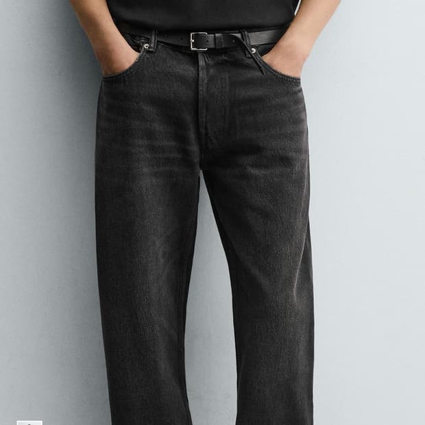 자라 스트레이트 진 34인치