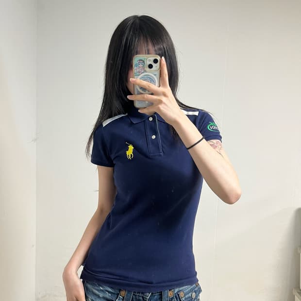 Polo Ralph Lauren Navy Big Pony Collar T
