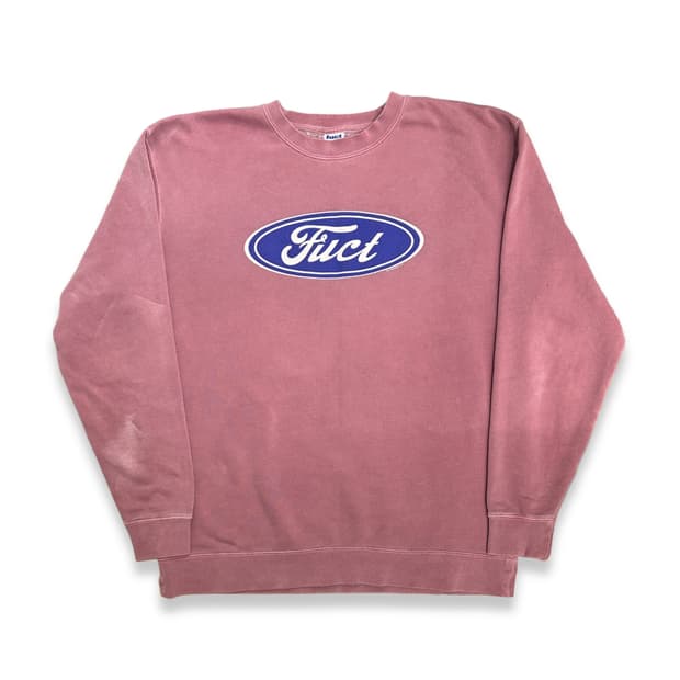 00s FUCT 오발 로고 스웻셔츠 XL
