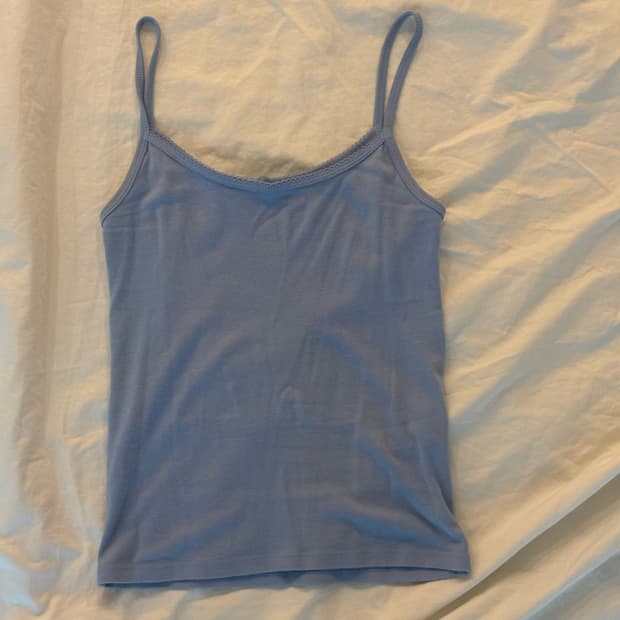 Brandy melville baby blue lace tank