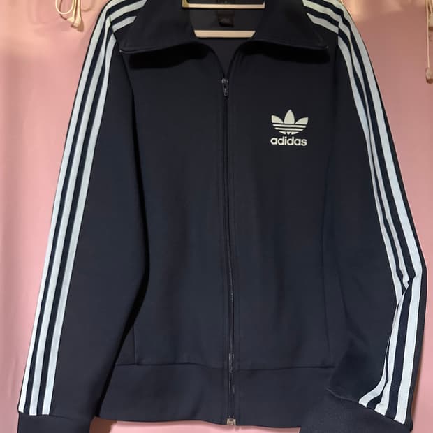 아디다스져지 아디다스 유로파 트랙탑 네이비 하늘 불꽃져지 집업 희귀 대장