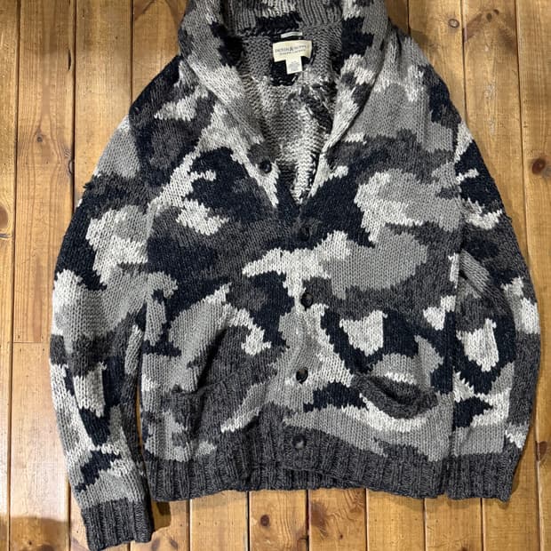 데님앤서플라이랄프로엔 숄카라 웨스턴 가디건