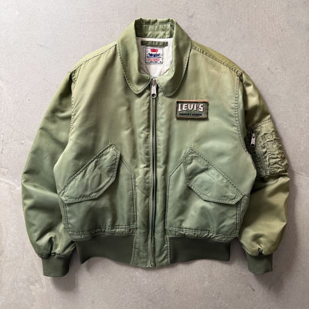 Vintage Faded Levi's Flight Jacket