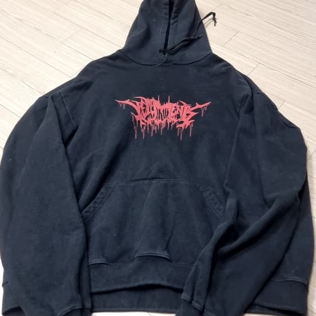 베트멍 블랙 시티로고 메탈 로고 후드티(free)