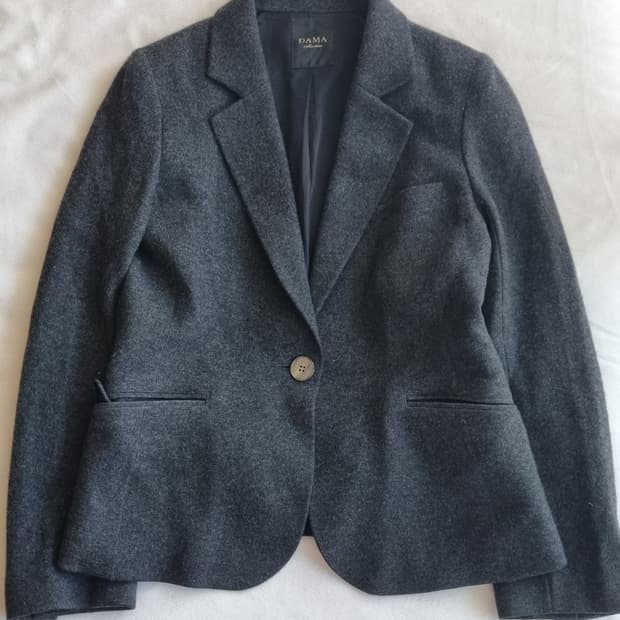 빈티지 긱시크 차콜 그레이 자켓