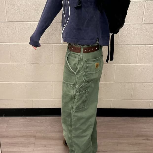 빈티지 칼하트 싱글니 카펜더팬츠 B151 OLV - 29