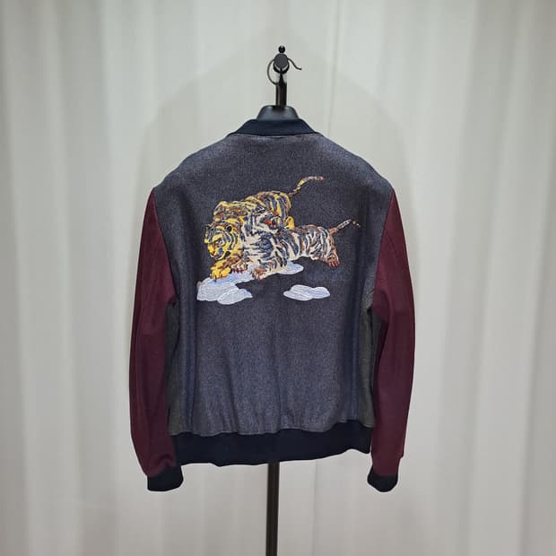 (택포) KENZO 겐조 타이거 자수 울혼용 블루종 자켓 L B500