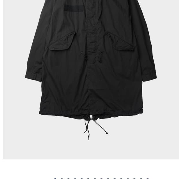 오어슬로우 M-65 피쉬테일코트 블랙(새상품)