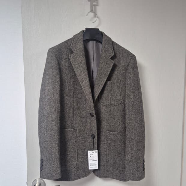 스파오 헤링본 자켓 100 (새상품)