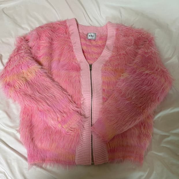 일본 핑크 가디건