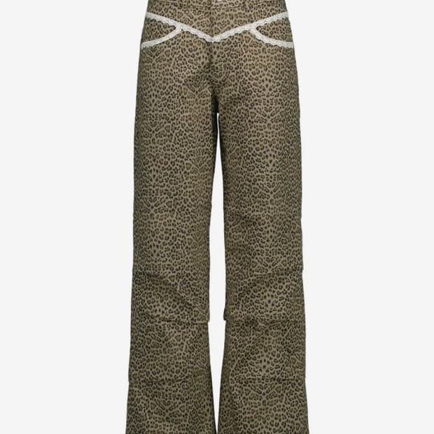 셋업이엑스이 레오파드 레이스 팬츠 