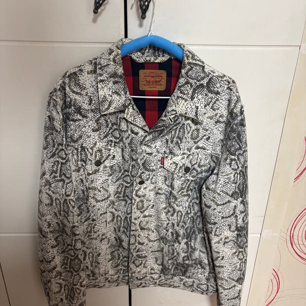 슈프림 리바이스 뱀피 트러커 자켓 L