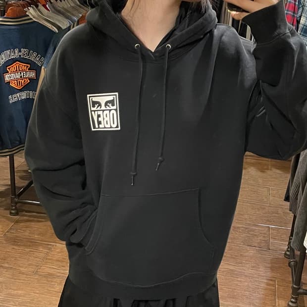 [HI] 오베이 후드집업 블랙