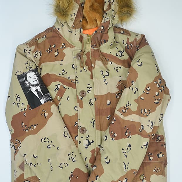 슈프림 데저트 카모 패딩자켓