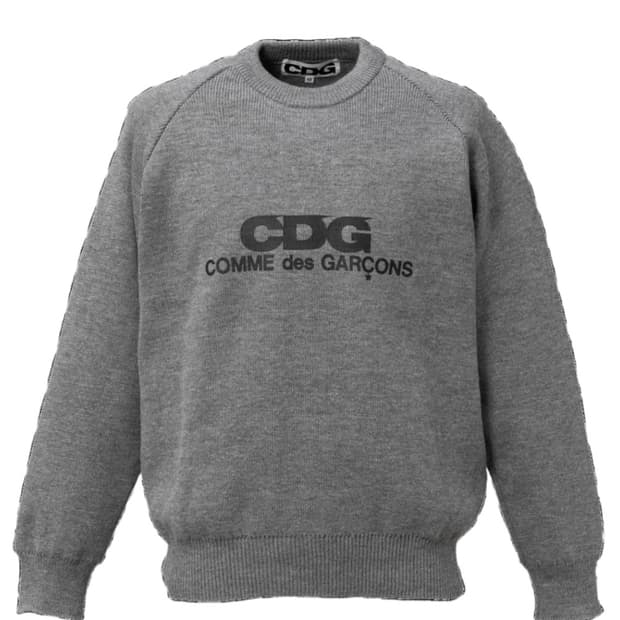 꼼데가르송 cdg 니트 그레이 m