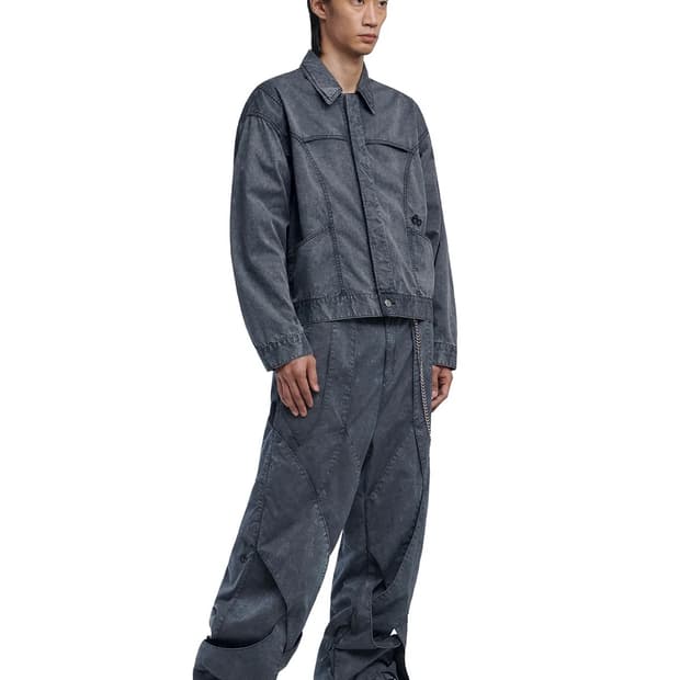 노매뉴얼 나일론 플랩 팬츠