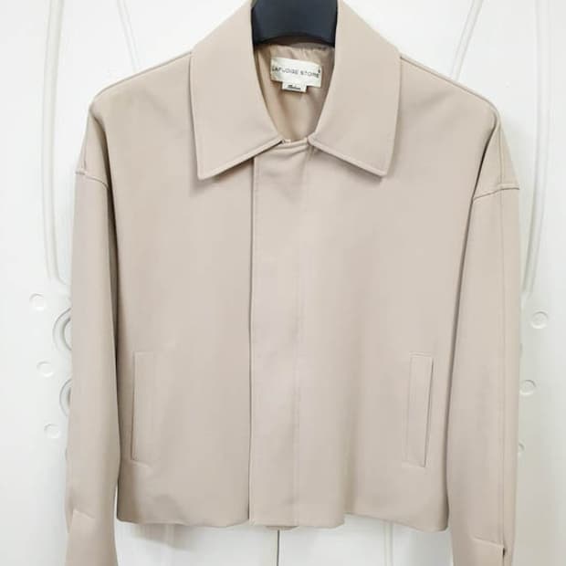 라퍼지스토어 남성 오버핏 크롭 블루종 M