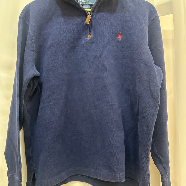 폴로 랄프로렌 네이비 하프집업 스웨터