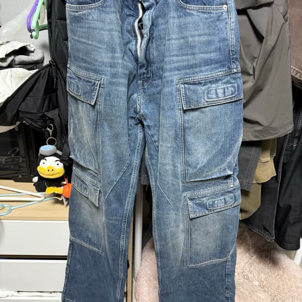 [32]릭오웬스 더블 포켓 카고 데님팬츠