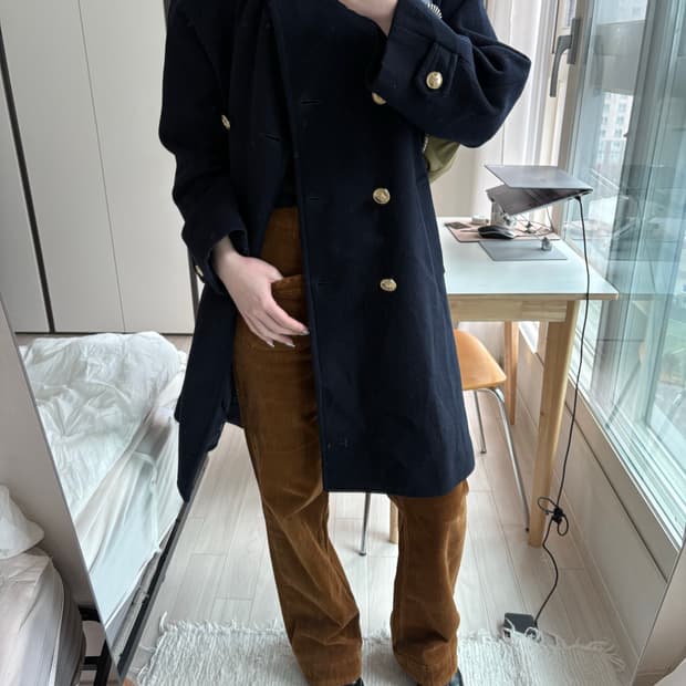 Gold Button Uniform Coat