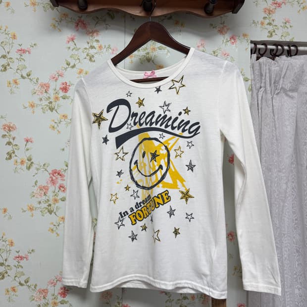 스마일 프린팅 롱슬리브