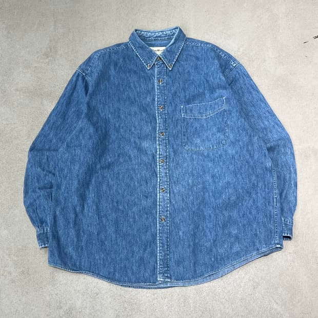 에디바우어 워크 데님셔츠 s10413