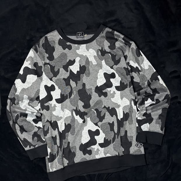 일본빈티지 카모 맨투맨