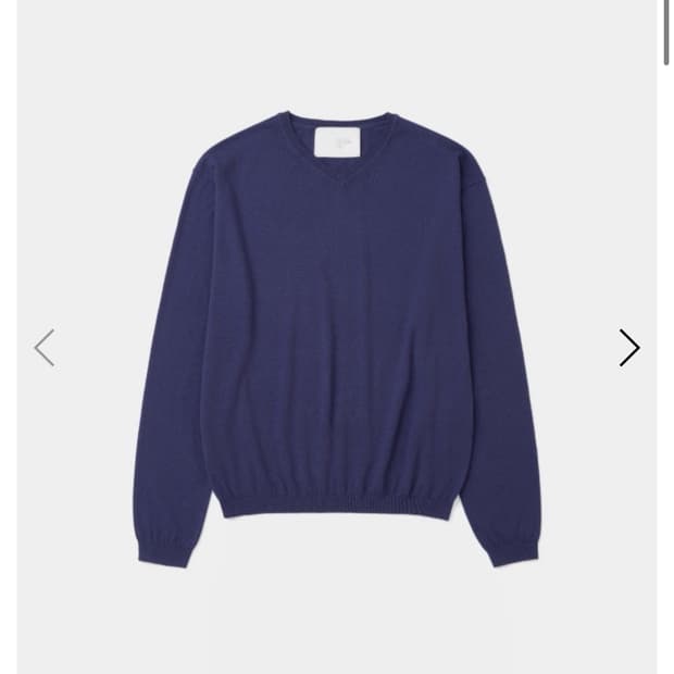 강정석 V NECK KNIT purple 48