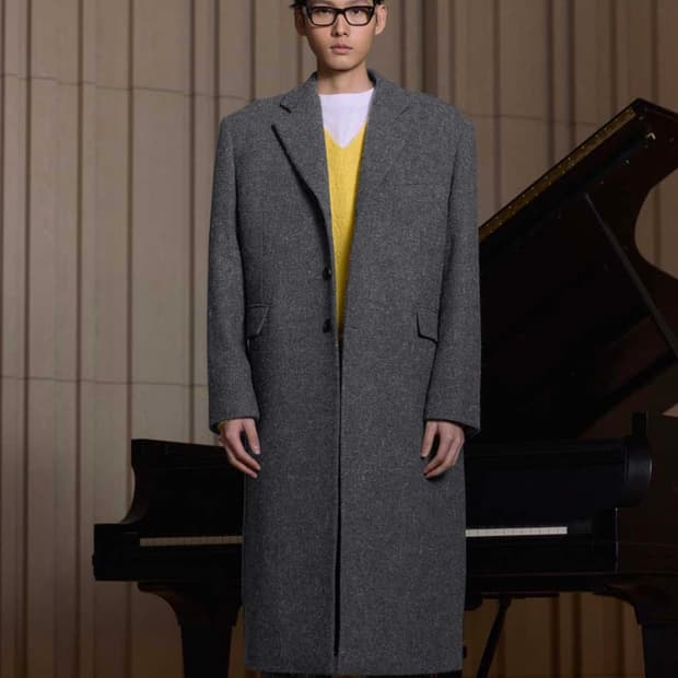 STU 에스티유 백 버튼 싱글 코트 그레이 L