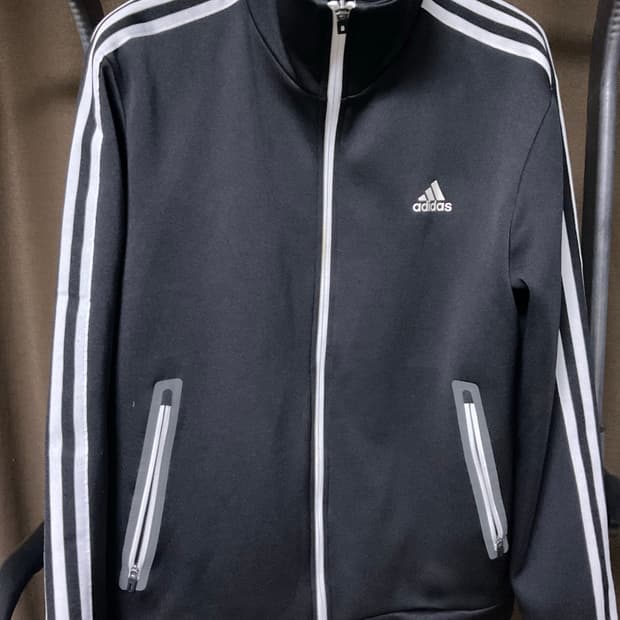 아디다스 3선 트랙탑 져지 L