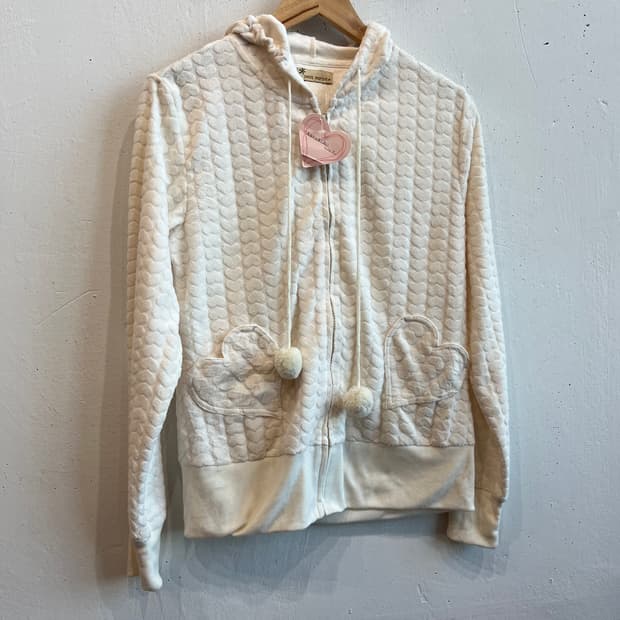 petit marais JPN 하트 플리스 후드집업 미사용품
