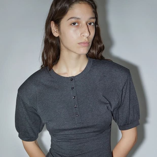 [XS,S,M,L]팔로마울 Renfo 숏 슬리브리스 탑