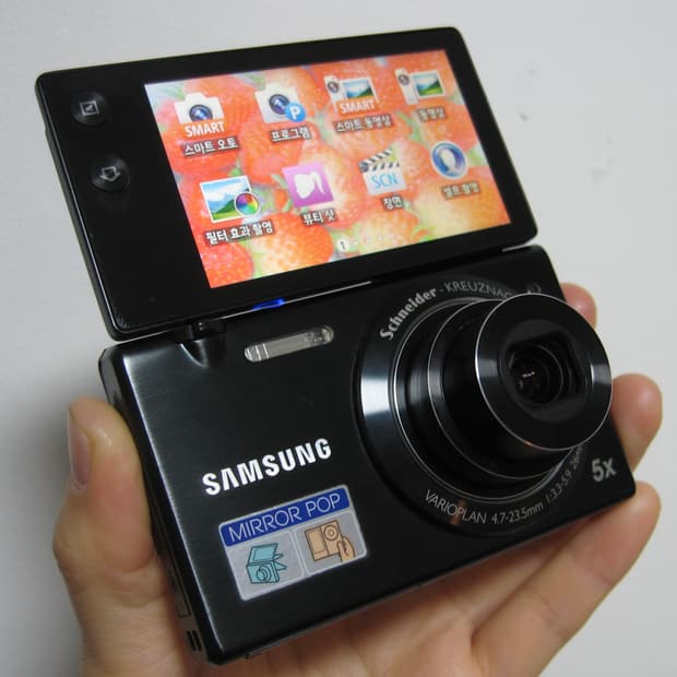 삼성 미러팝 mv800 작례O 블랙 빈티지 디카