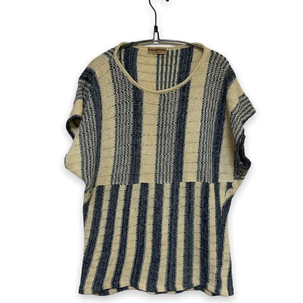 이세이미야케 니트 튜닉 반팔