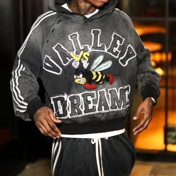 [새상품] Vale Forever 워시드 디스트로이드 후드티