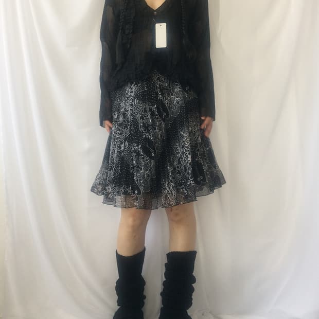 Glitter point see through jacket