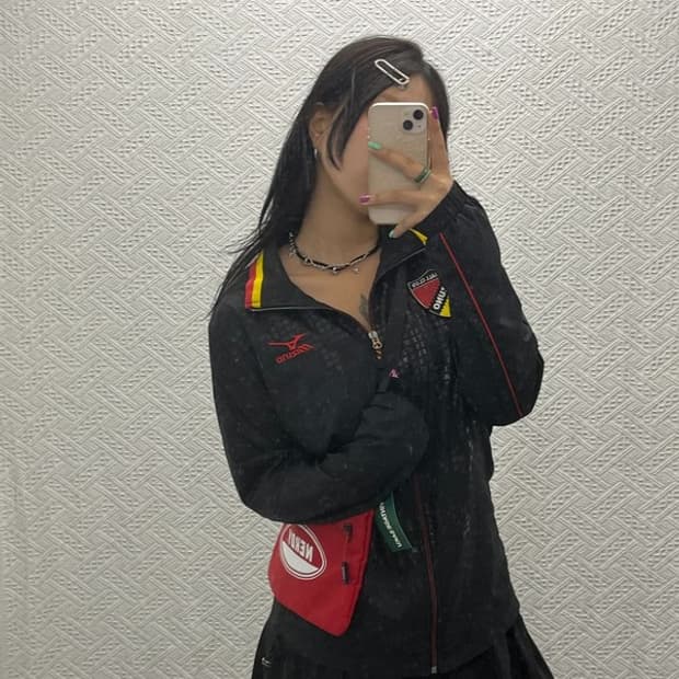 미즈노 풋볼클럽 올드스쿨 스포티 윈드브레이커 바람막이 M C06732