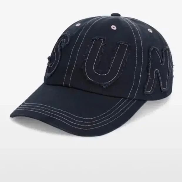 썬러브 Cut Off Capital Cap Navy 볼캡