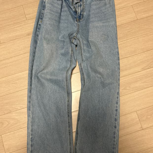 토피 와이드 데님 팬츠