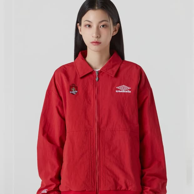엄브로 HBL 브리티시 캐주얼 헤링턴 자켓 레드 110