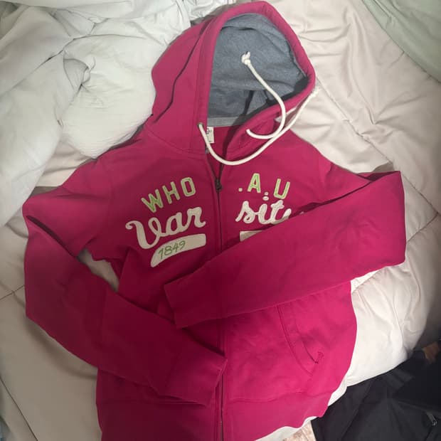 핑크 아베크롬비 후드집업