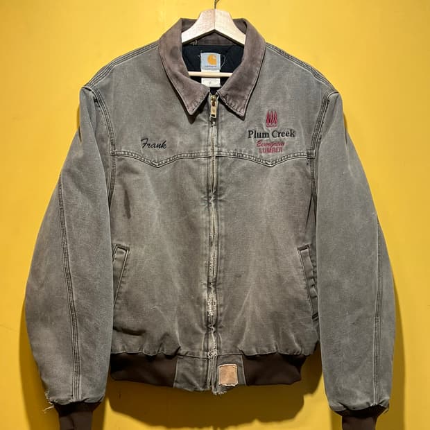 00's [XL] 칼하트 산타페 워크자켓 빈티지 페이드 디스트로이드