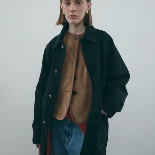 에토스 오버핏 데님 자켓 