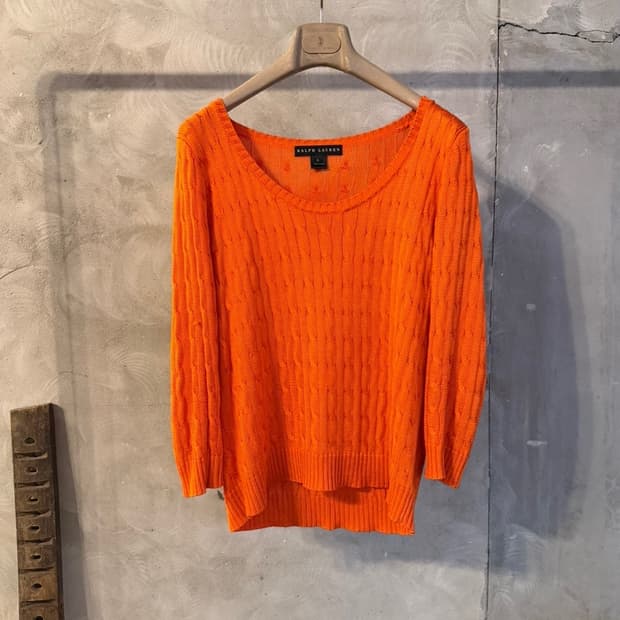 랄프로렌 블랙라벨 100% 실크 니트 탑 55~66