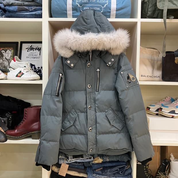 무스너클 쓰리쿼터 다운 패딩 점퍼 S