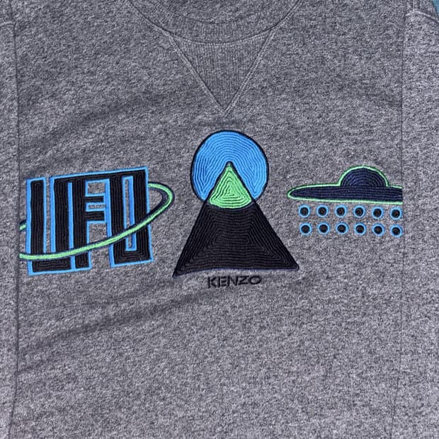 겐조 UFO 자수로고 맨투맨