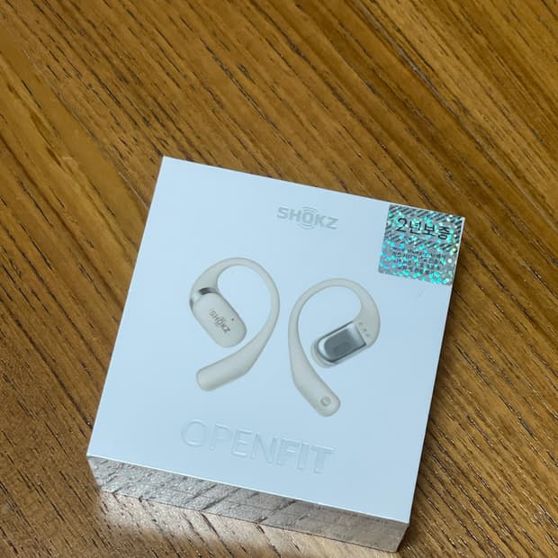 샥즈 오픈핏 블루투스 무선 이어폰 T910 베이지 (새제품)