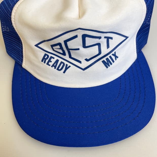 USA 빈티지 트러커 캡 블루