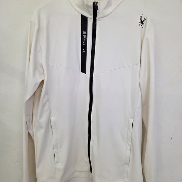 스파이더 흰색 집업 