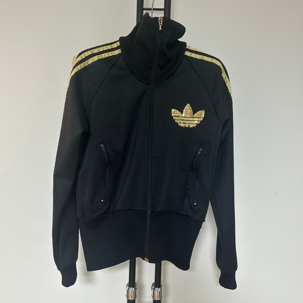 아디다스   파이어버드 스팽글   져지집업-90사이즈